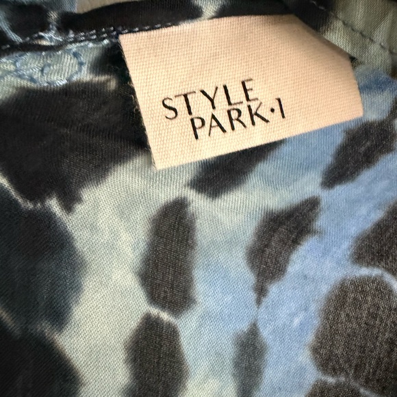 NWOT Style Park1 Blue Tie-Dye Kimono Cover-Up - Picture 9 of 9